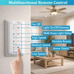 3 Speeds Wall Remote Compatible with Harbor Breeze, Prominence TR326A, 2AQZU-18052, 2AQZU-18007