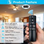 TR227B Universal 4-Speed Ceiling Fan Remote Control Kit for Hampton Bay