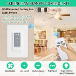 Ceiling Fan Remote Control Kit, Adjustable 3 Speed and Light Dimmer