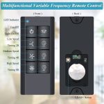 3-Speed Smart Universal Ceiling Fan Remote Control Kit ,Black