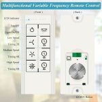 3-Speed Smart WiFi Universal Ceiling Fan Remote Control Kit,White
