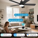 Smart Universal Ceiling Fan Remote Control Kit with Receiver, White