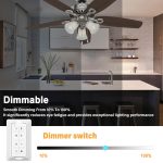 3 Speeds Wall Remote Compatible with Harbor Breeze, Prominence TR326A, 2AQZU-18052, 2AQZU-18007