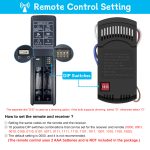 TR227B Universal 4-Speed Ceiling Fan Remote Control Kit for Hampton Bay