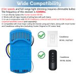 Universal Ceiling Fan Receiver for Casablanca & Hunter, Works at 434MHz