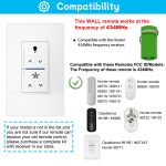 99815 Ceiling Fan Wall Control or Remote Control for Hunter & Casablanca