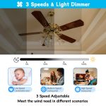 Universal 3 Speeds Ceiling Fan Wall Remote Control Kits with 80R Receiver