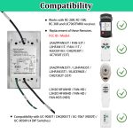 Ceiling Fan Remote Control Kit, Adjustable 3 Speed and Light Dimmer