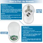Remote for Hunter Ceiling Fan Remote Control 99122/99123