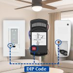 Ceiling Fan Remote Control Kit, Adjustable 3 Speed and Light Dimmer