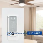3 Speed Ceiling Fan Remote Control & Dimmer Switch