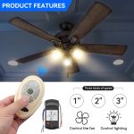 FAN35T Universal Ceiling Fan Remote Control Kit Replacement for Hunter Allen+Roth Kichler