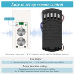 Ceiling Fan Remote Control Kit with Dimmer Switch