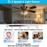 UC7229T Universal 3-Speed Ceiling Fan Remote Control Kit for Hampton Bay