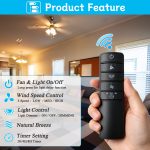 UC7229T Ceiling Fan Remote Control for Hampton Bay