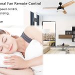 FAN-53T Universal Ceiling Fan Remote Control and Receiver Kit ,Black