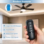 Universal Ceiling Fan Remote Control Kit for Hunter Casablanca 99198