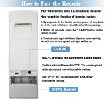 Replacement Remote for Harbor Breeze Ceiling Fan Remote Control- 315&304MHz