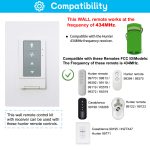 Universal 3 Speeds Ceiling Fan Wall Remote Control Kits with 80R Receiver