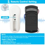 Ceiling Fan Remote Control Kit for Harbor Breeze KUJCE10311/ KUJCE10712