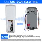 UC7078T Universal Ceiling Fan Remote Control Kit, Up and Down Light Dimmer