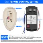 FAN35T Universal Ceiling Fan Remote Control Kit Replacement for Hunter Allen+Roth Kichler