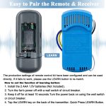 Universal Ceiling Fan Remote Control Kit for Hunter Casablanca 99198