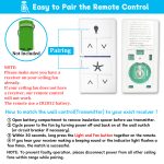 99815 Ceiling Fan Wall Control or Remote Control for Hunter & Casablanca