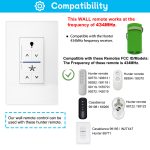 Ceiling Fan Wall Control Kit Replacement for 4-Speed Hunter & Casablanca