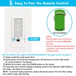 Universal Ceiling Fan Remote Control with Light Dimmer, 3 Speed Wall Switch