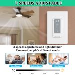 3 Speed Ceiling Fan Remote Control & Dimmer Switch