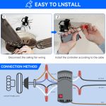 UC7078T Universal Ceiling Fan Remote Control Kit, Up and Down Light Dimmer