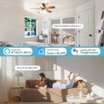 3-Speed Smart Universal Ceiling Fan Remote Control Kit ,Black