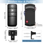 Universal Ceiling Fan Remote Control Kit Replacement Hampton Bay A25-TX028C-S
