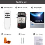Universal Ceiling Fan Remote Control Kit with dimmer,Black