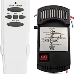 Universal Ceiling Fan Remote Control Kit with dimmer,Black