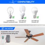 UC7078T Universal Ceiling Fan Remote Control Kit, Up and Down Light Dimmer