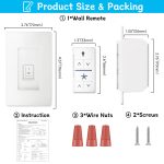 99815 Ceiling Fan Wall Control or Remote Control for Hunter & Casablanca