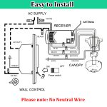 Ceiling Fan Remote Control Kit, Adjustable 3 Speed and Light Dimmer