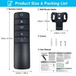 UC7229T Ceiling Fan Remote Control for Hampton Bay