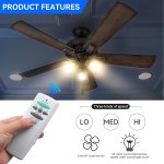 UC7078T Ceiling Fan Remote Control  for Hampton Bay, with Up and Down Light