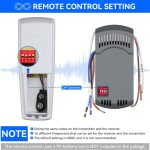 UC7078T Ceiling Fan Remote Control  for Hampton Bay, with Up and Down Light