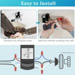 Smart Universal Ceiling Fan Remote Control Kit with Receiver, White