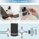 Universal Ceiling Fan Remote Control Kit Replacement Hampton Bay A25-TX028C-S