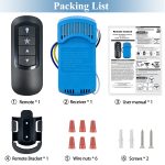 Universal Ceiling Fan Remote Control Kit for Hunter Casablanca 99198