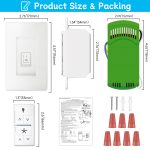 Ceiling Fan Wall Control Kit Replacement for 4-Speed Hunter & Casablanca