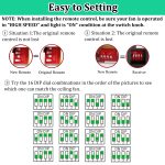 3 Speed Ceiling Fan Remote Control & Dimmer Switch