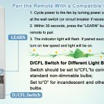 Replacement Remote for Harbor Breeze Ceiling Fan Remote Control- 315&304MHz