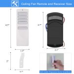 Universal Ceiling Fan Remote Control Kit for Harbor Breeze A25-TX001-R1
