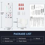 UC7225T Fan Remote Control Replacement Home Decorators Collection (White)